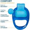 Spring Float Recliner XL Inflatable Pool Lounge Chair with Backrest, Pool Float for Adults